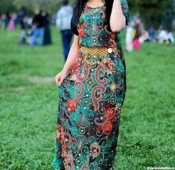 مدل لباس کردی جدید ارومیه پولک دوزی شده بسیار شیک و زیبا