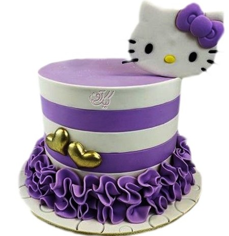 کیک دخترانه کیتی بنفش | کیک آف