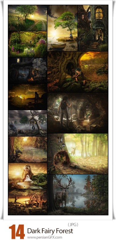 دانلود 14 عکس با کیفیت جنگل جادویی تاریک - Dark Fairy Forest