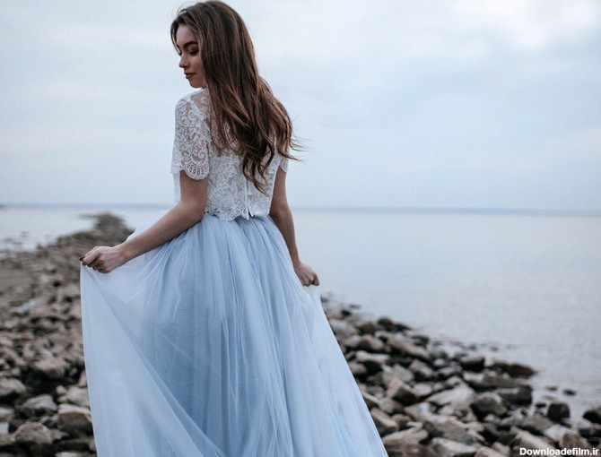 لباس عروس آبی
