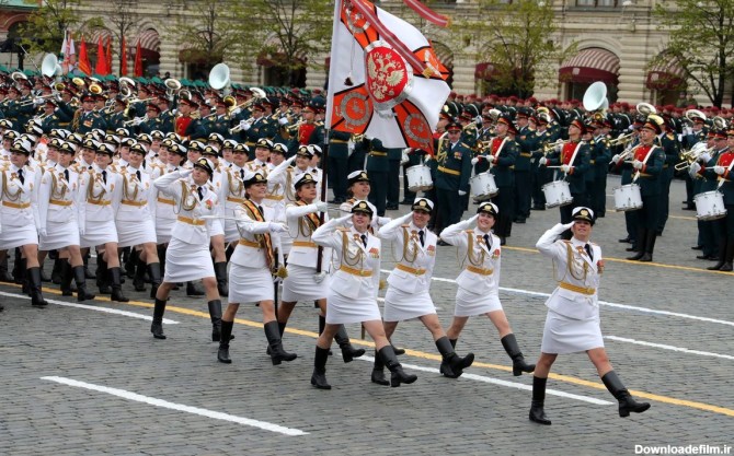 رژه زنان خوش تیپ ارتش روسیه در مسکو - تابناک | TABNAK