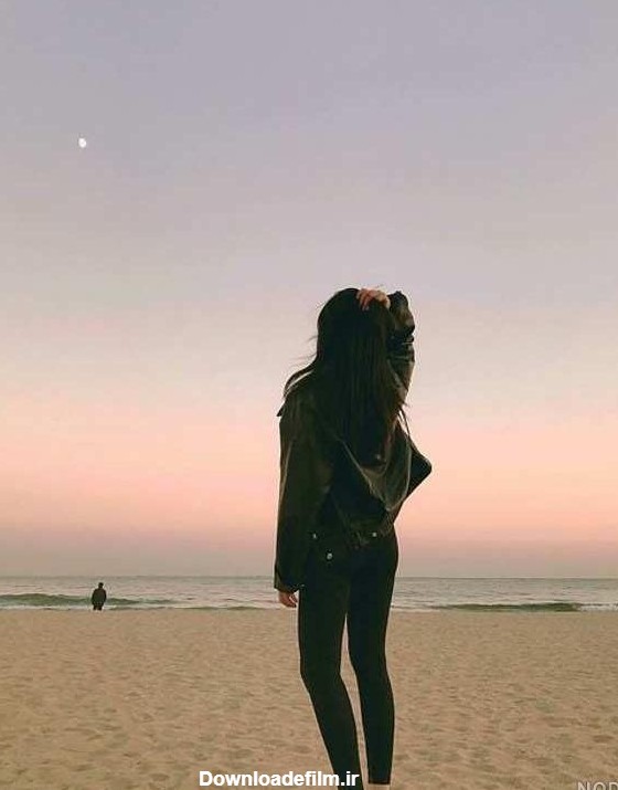 عکس پروفایل دختر تنها کنار ساحل