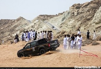 مسابقه رالی در مسیر جاده ساحلی چابهار - پسابندر