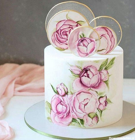 کیک روز مادر گل آبنباتی