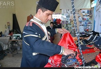 دوخت لباس محلی آذری در تبریز
