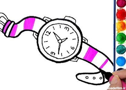 نقاشی ساعت برای کودکان؛ ۲۳ طرح زیبا برای رنگ آمیزی - ستاره