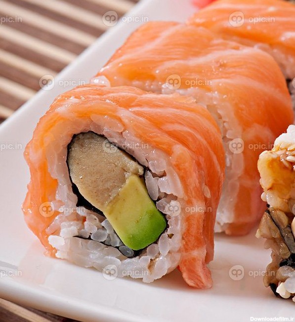 دانلود عکس سوشی و ساشیمی غذاهای ژاپنی | اوپیک