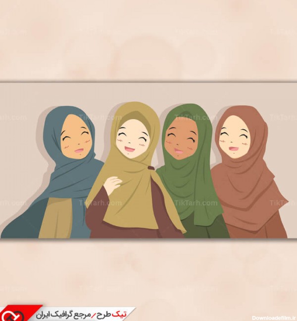 طرح آماده کلیپ آرت مذهبی دختر های باحجاب