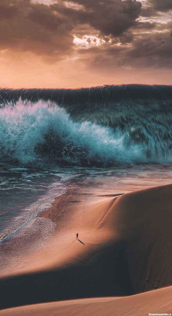 پس زمینه ساحل دریا برای گوشی - مجله نورگرام