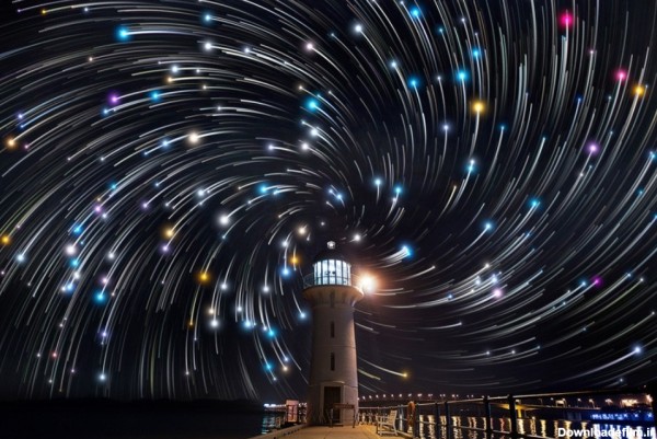 تصاویر باورنکردنی از رد ستارگان در آسمان شب | سایت علمی بیگ بنگ