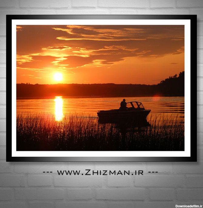 عکس قایق و غروب آفتاب - خدمات طراحی و چاپ ژیزمان | zhizman.ir