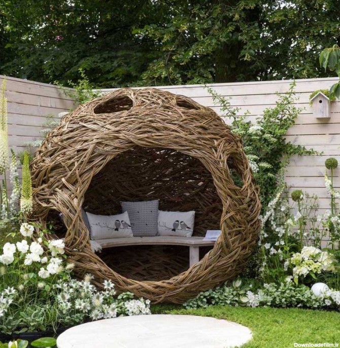 ایده طراحی باغچه در حیاط کوچک منزل