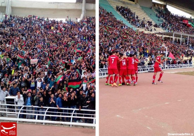 شور و هیجان حامیان تیم ملی افغانستان در ورزشگاه تختی تهران+عکس