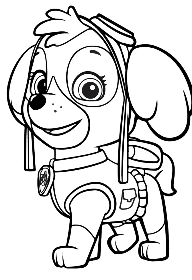 طرح های رنگ آمیزی کارتون سگ های نگهبان 1 - پنجره ای به دنیای کودکان