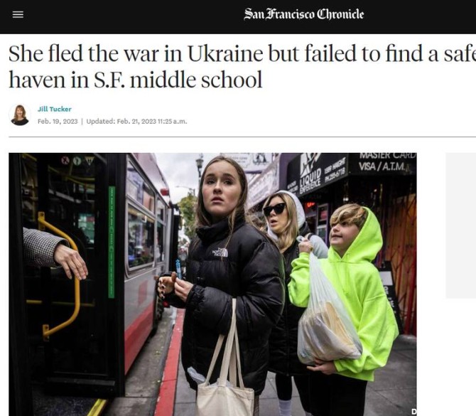 دختر ۱۳ ساله‌ اوکراینی از خشونت در مدارس آمریکا می‌گوید +عکس