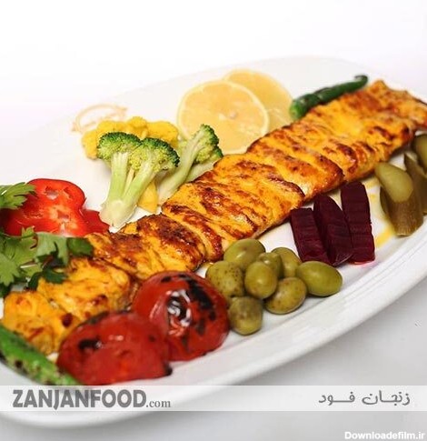 خوراک جوجه کباب رستوران نفیس زنجان
