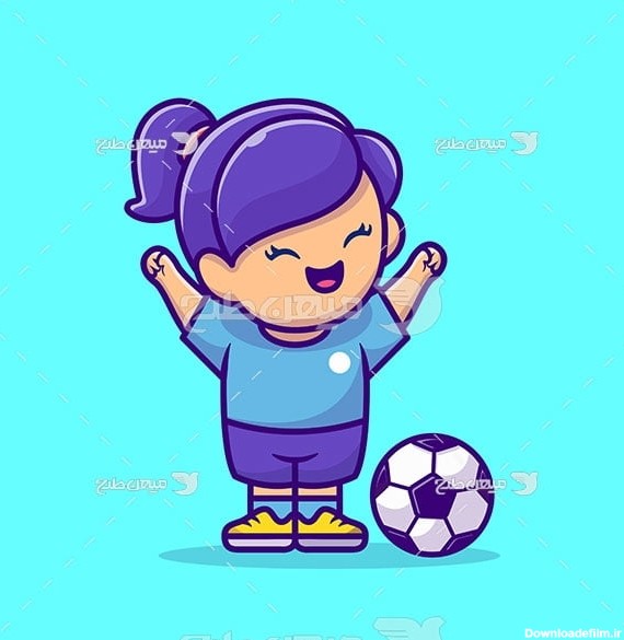 وکتور دختر فوتبالیست