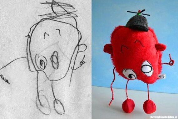 وقتی نقاشی کودکان تبدیل به عروسک می شود