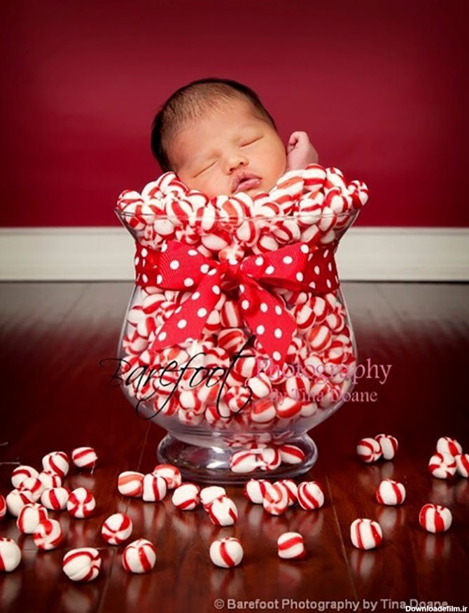 عکس کریسمس - ایده عکاسی نوزاد و کودک در کریسمس در آتلیه نوزاد و ...