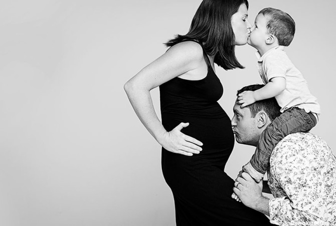 عکس خانوادگی و بارداری