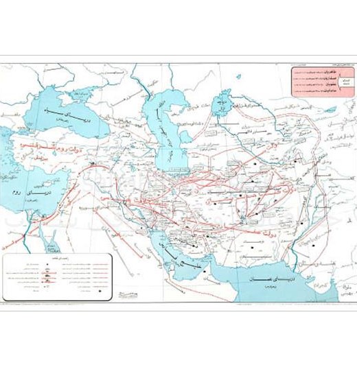 عکس نقشه ایران در زمان زندیه