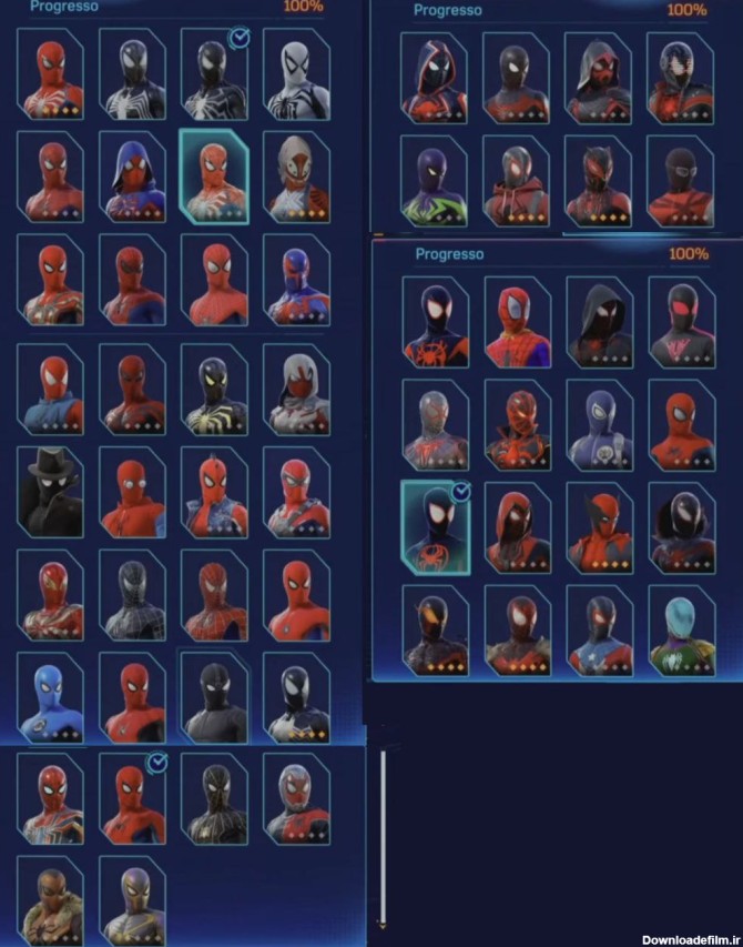 لیست تمامی لباس‌های بازی Spider-Man 2 لو رفت