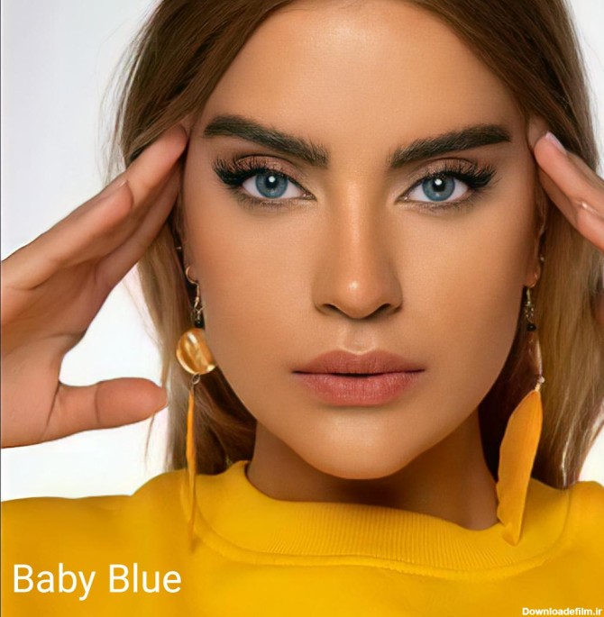 فروش لنز Baby Blue (آبی اقیانوسی بدون دور)  برند شیخ بهمراه قیمت امروز لنز رنگی  و قیمت امروز لنز طبی