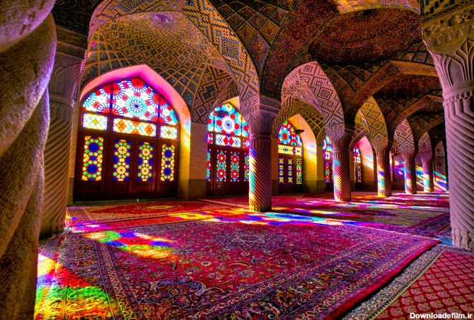 تصویر با کیفیت بالا از مسجد نصیر الملک شیراز - گالری تصاویر نقش