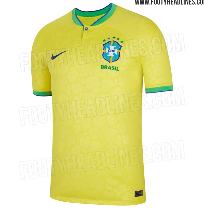پیراهن اول برزیل در جام جهانی 2022