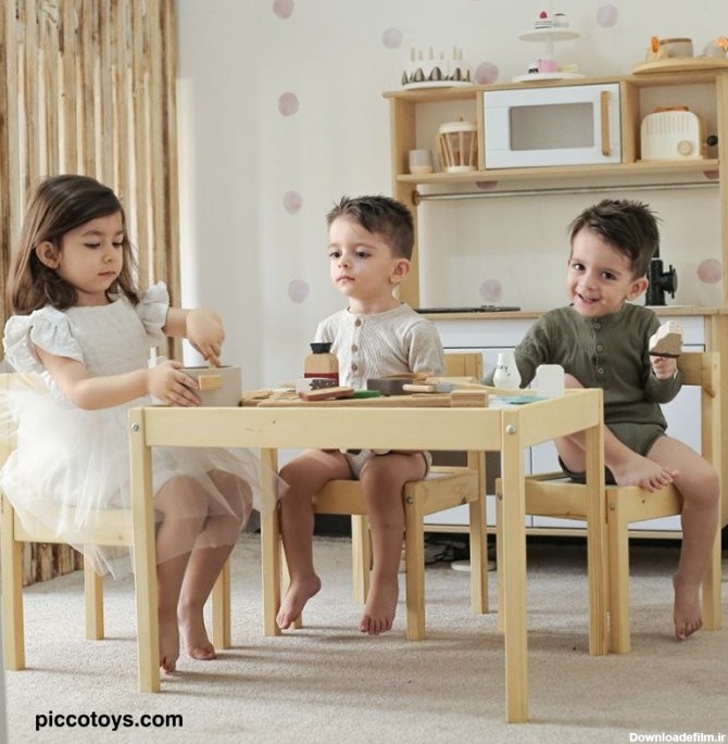 میز و صندلی کودک طرح ایکیا IKEA مدل LATT کد 4250823