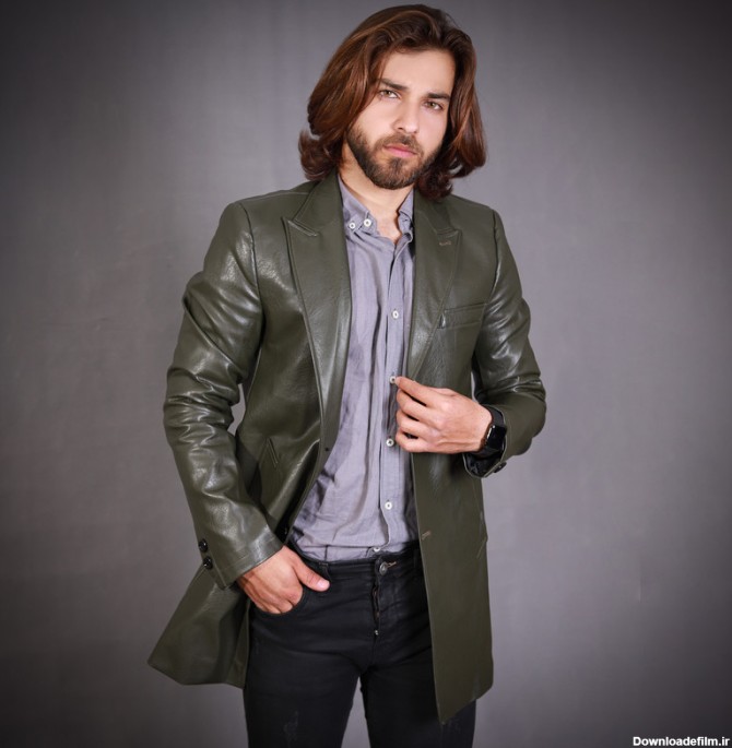 قیمت و خرید پالتو مردانه مدل چرم لاوین رنگ سبز