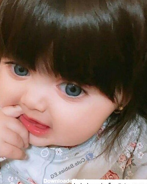 عکس بچه خوشگل چشم رنگی دختر برای پروفایل ❤️ [ بهترین تصاویر ]