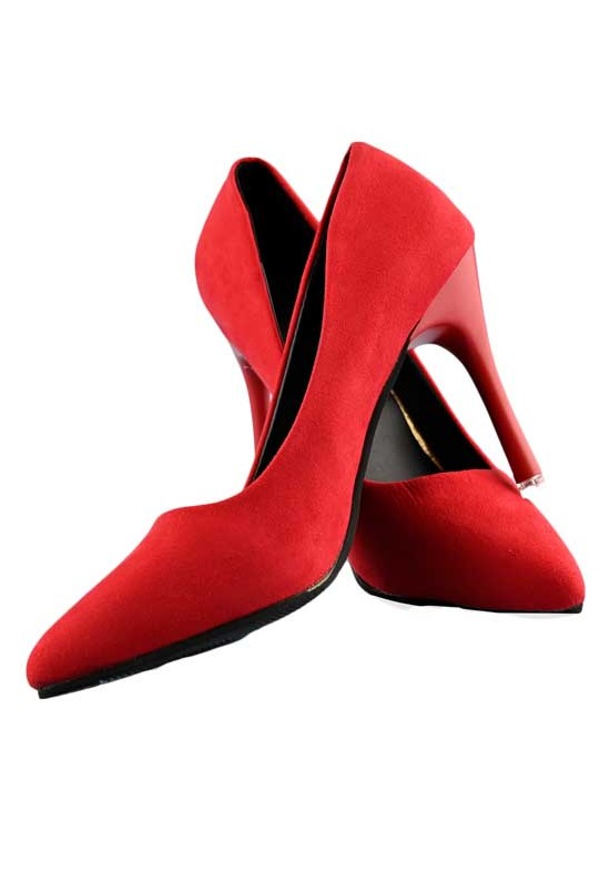 دانلود طرح یک جفت کفش پاشنه بلند قرمز
