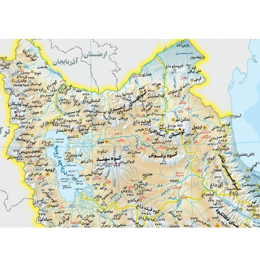 نقشه-طبیعی-ایران