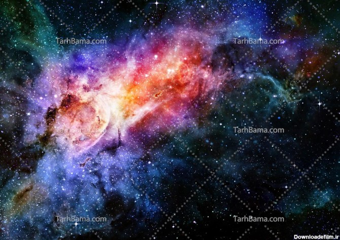 تصویر با کیفیت کهکشان زیبا