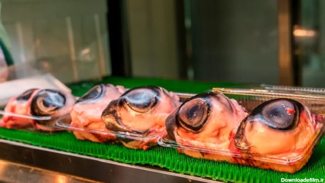 Tuna Eyball غذای چینی، منبع: tasting table