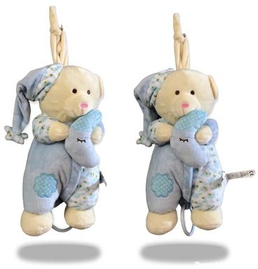 آویز عروسکی موزیکال طرح خرس خوابالو برند لمون LEMON