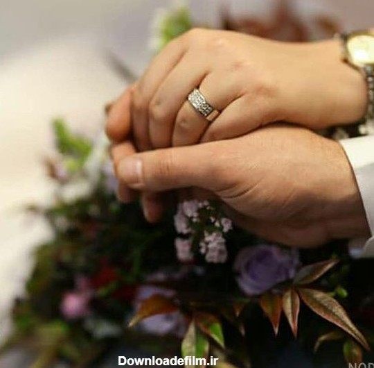 عکس دست عروس و داماد طبیعی