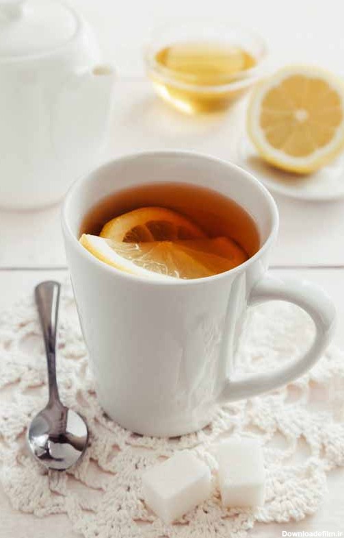 دانلود عکس چای به لیمو