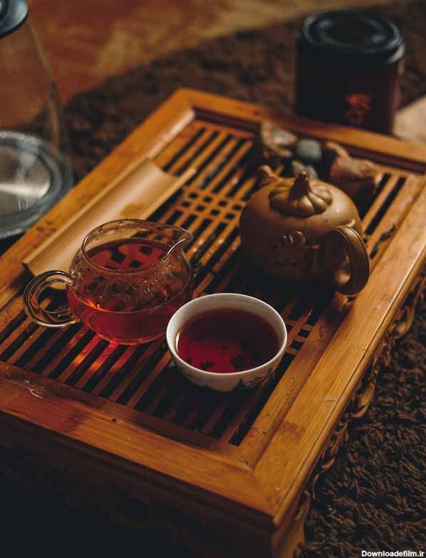 تصویر سرویس چوبی چای