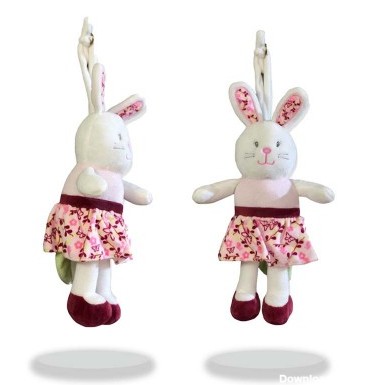 آویز عروسکی موزیکال طرح خرگوش برند لمون LEMON