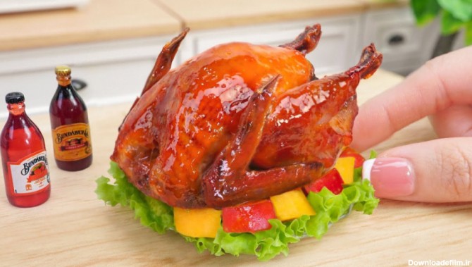آشپزی مینیاتوری - طرز تهیه مرغ سوخاری مینیاتوری برای نهار