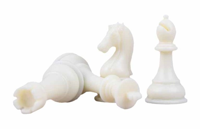 دانلود طرح باکیفیت مهره های سفید شطرنج