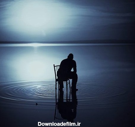 عکس تنهایی در شب بدون متن