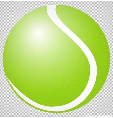 توپ تنیس سبز ، دانلود بصورت فایل با پسوند png و دوربری شده
