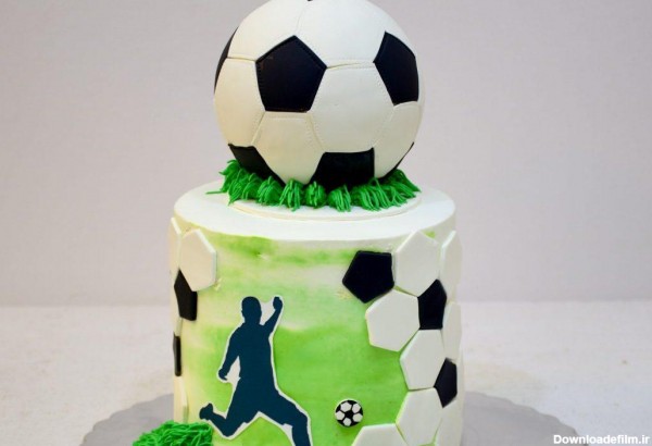 عکس کیک تولد پسرانه فوتبالی استقلال