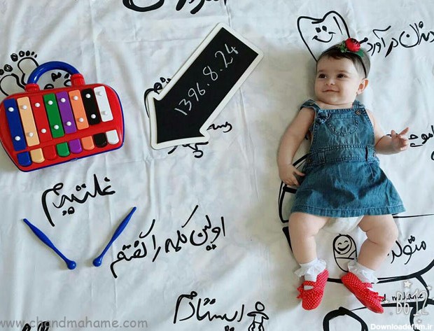 عکس نوزاد دختر با تم عکاسی‌های شیک و متنوع - مجله چند ماهمه