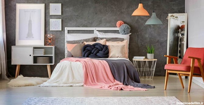 بهترین طراحی و دیزاین اتاق خواب دخترانه + مدل و عکس - مبلمان هومن