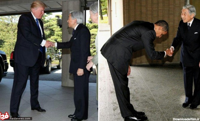 دیدار متفاوت ترامپ با امپراتور ژاپن
