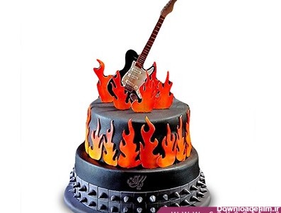 کیک تولد موسیقی - کیک گیتار فردی کینگ | کیک آف